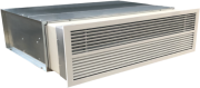 Fan coil unit with double air inlet / outlet grille without casing for concealing inside ceiling - PS-UWLED